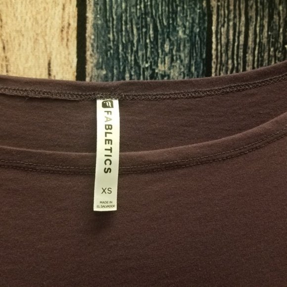 Purple Short Sleeve Wide Neck Tee - Picture 4 of 4